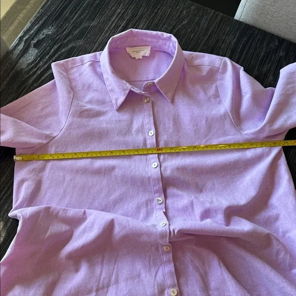 Tuckernuck Pomander Place Lavender Oxford Harris Button Up Dress, Size XL - Picture 8 of 15